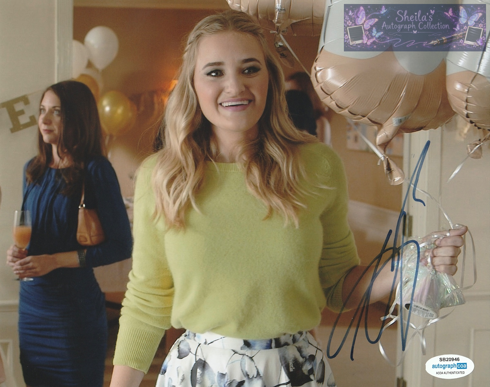 AJ Michalka Signed 8x10 ACOA