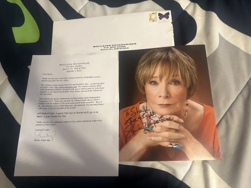 Shirley MacLaine autograph