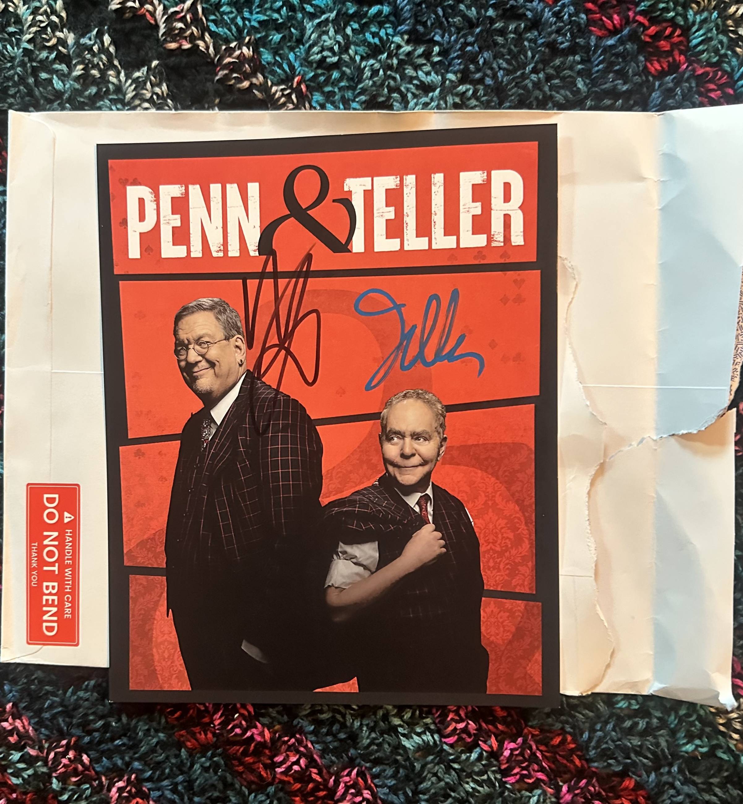 Penn & Teller autograph