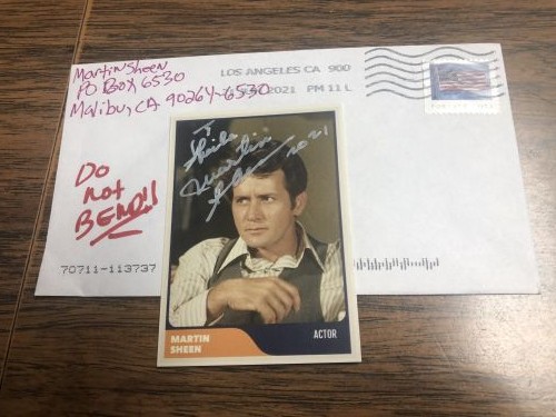 Martin Sheen autograph