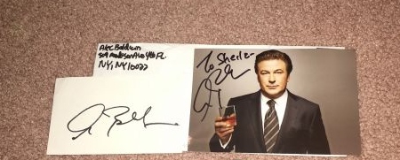 Alec Baldwin autograph