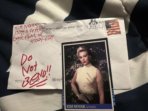 Kim Novak autograph