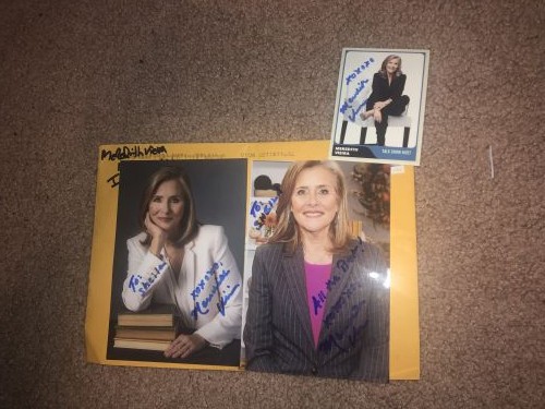 Meredith Vieira autograph