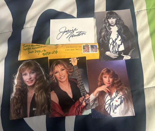 Juice Newton autograph