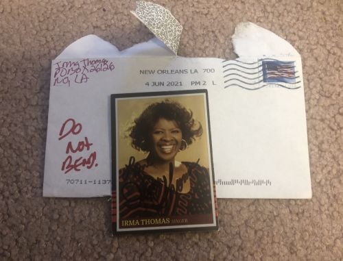 Irma Thomas autograph