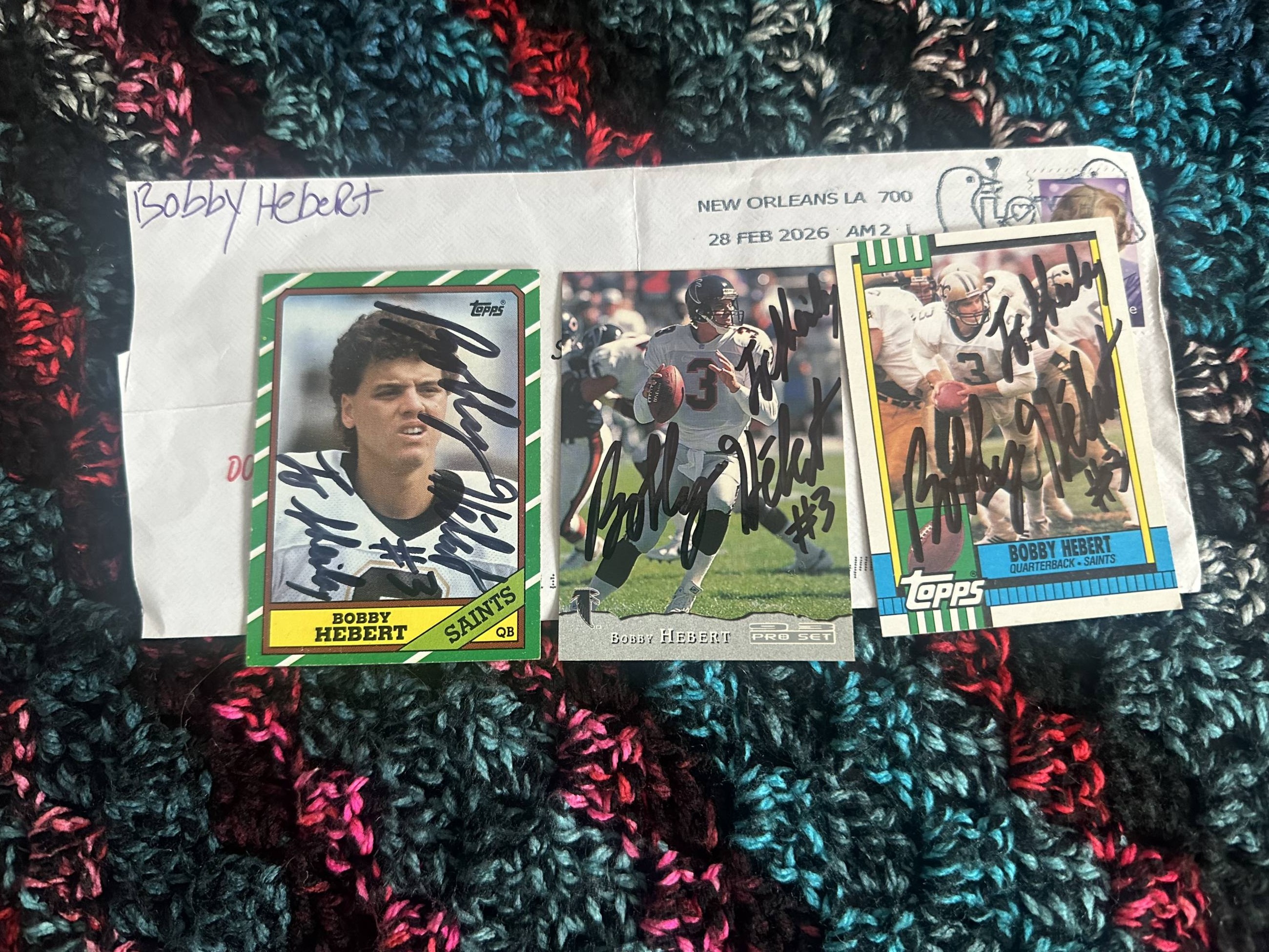 Bobby Hebert autograph