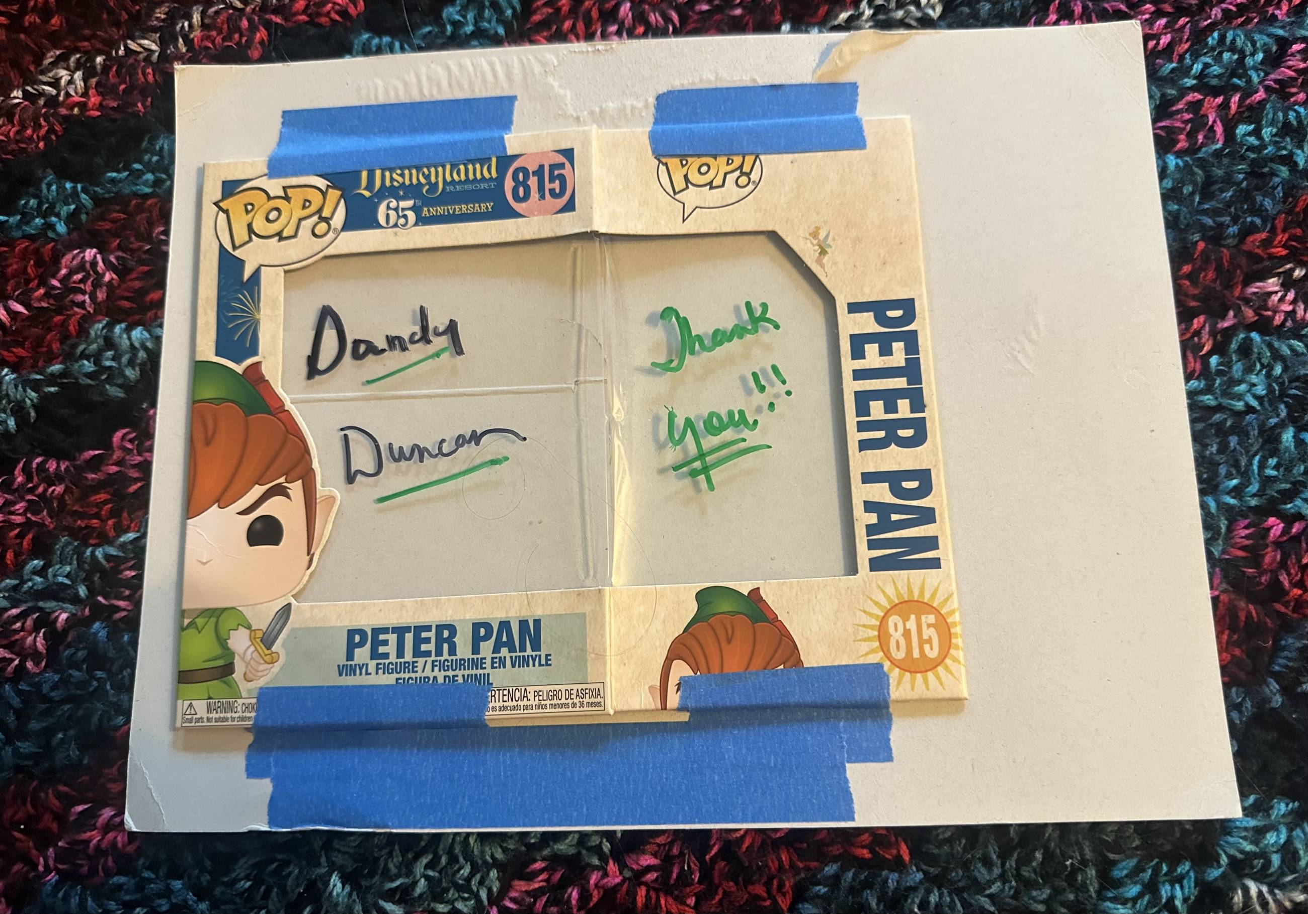 Sandy Duncan autograph