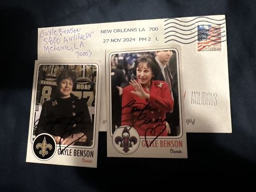 Gayle Benson autograph