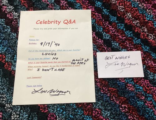 Lou Wagner autograph
